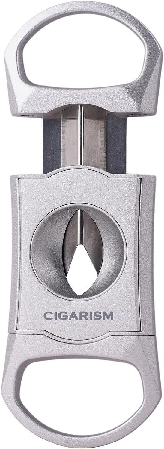 Tagliasigari Metallico Galiner A V - Lama Affilata In Acciaio Inox, Design Nero, Per Appassionati Di Sigari